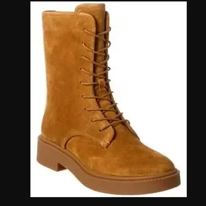 Vince | Shoes | Vince Kady Laceup Suede Boots Chestnut  display picture 3